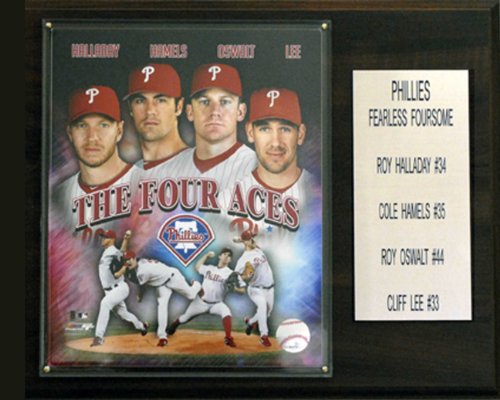 MLB Halladay-Lee-Oswalt-Hamels Philadelphia Phillies Player Plaque