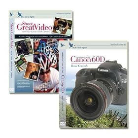 Blue Crane Digital Canon 60D DVD 2 Pack Volume 1& Video Camera Training Guide