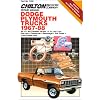Dodge/Plymouth Trucks 1967-88 (Chilton's Repair Manual (#7459))