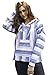 Womens Mexican Baja Hoodie Sweater Pink, Purple, Blue