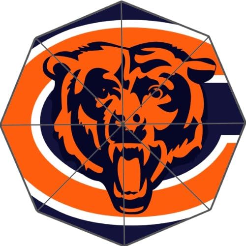 Custom Cool Design NFL Team Chicago Bears Printed Portable Fashion Foldable Umbrella