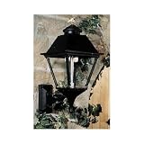 Gas Light America GL300 Cast Aluminum Natural Gas Light With Open Flame Burner On Wall Mount