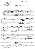 Bach J.S. 15 Two-Part Inventions: Instantly download and print sheet music