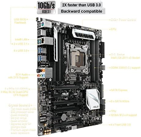 Custom Prebuilt System: Asus X99-A/USB 3.1, Intel i7-5930K, 16GB DDR4, 2TB W/D HD, EVGA GTX970, MS Win 8.1, CM HAF 912 Case, 850 Watt EVGA G2 P/S, DVD, Kybd/Mouse