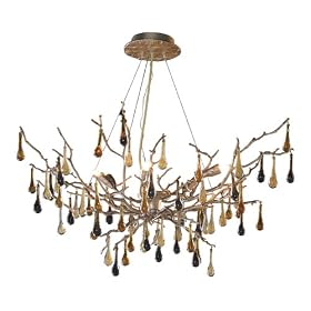 Elk 1721/6 6-Light Chandelier In Silver Leaf
