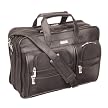 US Luggage Leather Look Computer Friendly Expandable Portfolio - Black