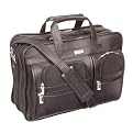 US Luggage Leather Look Computer Friendly Expandable Portfolio - Black