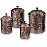 Old Dutch Antique Embossed Heritage Canister Set - 4 Piece Set