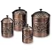 Old Dutch International Antique Embossed Canisters, Set of 4