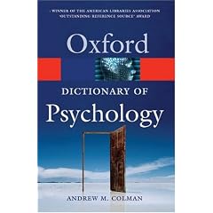 A Dictionary of Psychology (Oxford Paperback Reference)