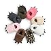 CoKate Baby Boys Girls Soft Plush Slippers Bear PAW Animal Boots Toddler Infant Crib Shoes Winter House Shoes (0-6 Months, Dark Grey)