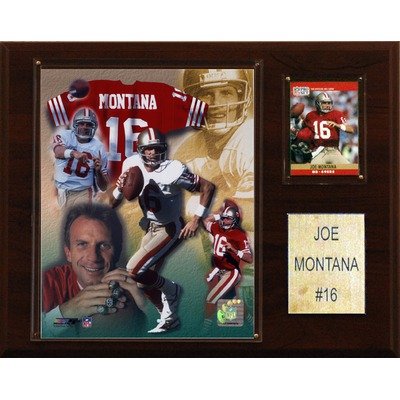 NFL San Francisco 49ers Joe Montana Player Plaque