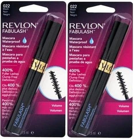 Revlon Fabulash Mascara Waterproof 022 Black (PACK OF 2)