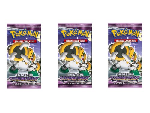 Three (3) Packs of Pokemon Ex Diamond & Pearl - Stormfront - Booster Pack Lot (3 Packs - 10 Cards/pack)
