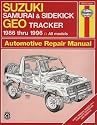Suzuki Samurai/Sidekick and Geo Tracker (1986-96) Automotive Repair Manual (Haynes Automotive Repair Manuals)