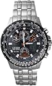 Citizen Eco Drive - JY0020-64E - Montre Homme - Quartz Analogique et Digitale - Multifonction - Chronographe - Alarme - Etanche 20 ATM - Bracelet Acier
