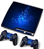 Bundle Monster Vinyl Skin Sticker For PlayStation PS3 S SLIM Game Console - Cover Protector Art Decal - Glowing Vines