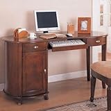 Cherry Kidney Computer Desk by Coaster Furniture