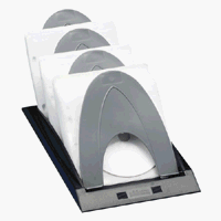<b>CD/DVD Flip File, 120 Capacity, Charcoal</b>