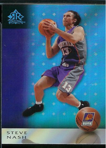 2006 /07 Upper Deck Reflections Steve Nash Phoenix Suns Basketball Card #77 - Mint Condition - Shipped In Protective ScrewDown Case !