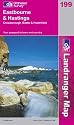 Eastbourne and Hastings, Battle and Heathfield (Landranger Maps) (OS Landranger Map)
