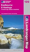 Eastbourne and Hastings, Battle and Heathfield (Landranger Maps) (OS Landranger Map)