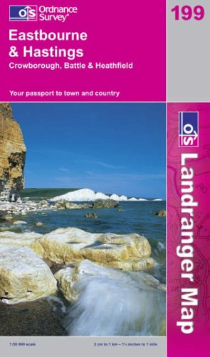 Eastbourne and Hastings, Battle and Heathfield (Landranger Maps) (OS Landranger Map)