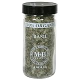 Morton & Bassett Organic Basil, .4-Ounce Jars (Pack of 3)