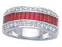 1.90 cttw Karina B(tm) Genuine Ruby Band LIFETIME WARRANTY