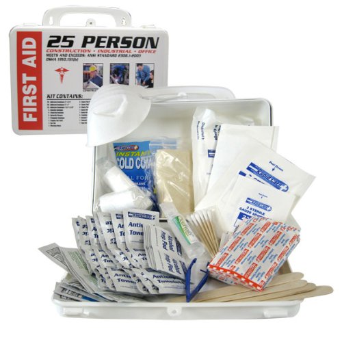 OSHA 25-Person Industrial Office First Aid Kit - Work, School, Home & Travel