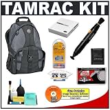 Tamrac 5547 Adventure 7 Digital SLR Camera Bag (Gray/Black) + Accessory Kit for Canon EOS 7D, 5D Mark II III, 60D, Rebel T3, T3i, Nikon D3100, D3200, D5100, D7000, D800, A35, A55, A57, A65, A77 Digital SLR Cameras