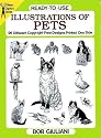 Ready-to-Use Illustrations of Pets: 96 Different Copyright-Free Designs Printed One Side (Dover Clip-Art Series)