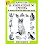 Ready-to-Use Illustrations of Pets: 96 Different Copyright-Free Designs Printed One Side (Dover Clip-Art Series)