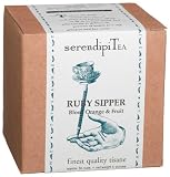 SerendipiTea Ruby Sipper, Blood Orange & Fruit Tisane, 4-Ounce Boxes (Pack of 2)