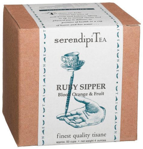 SerendipiTea Ruby Sipper, Blood Orange & Fruit Tisane, 4-Ounce Boxes (Pack of 2) by SerendipiTea