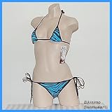 Butterfly Cheekhugger Bikini (Popular Blue Zebra) Micro