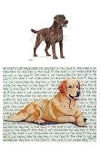 Labrador (Chocolate) Glass Cutting Board