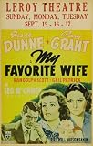 My Favorite Wife 27 x 40 Movie Poster - Style B
