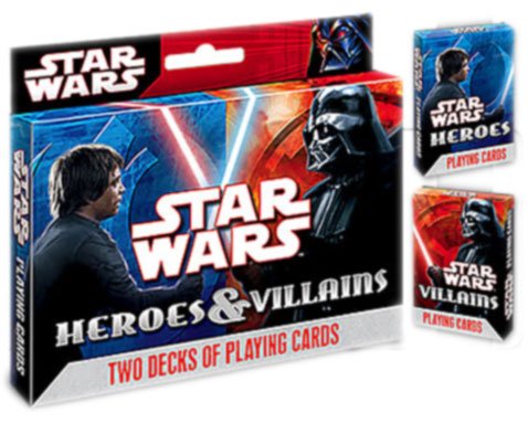 51JNaxPVebL Star Wars Collectibles Poker Playing Cards   Double Deck Heroes & Villians