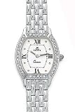 Euro Geneve 14K White Gold & Diamond Women's Watch