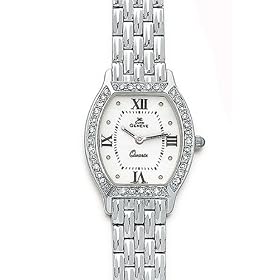 Euro Geneve 14K White Gold & Diamond Women's Watch