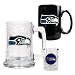 Seattle Seahawks 15 oz. Tankard, 15 oz. Ceramic Mug and 2 oz. Shot Glass Set