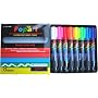 8 color liquid chalk dry erase fluorescent neon marker