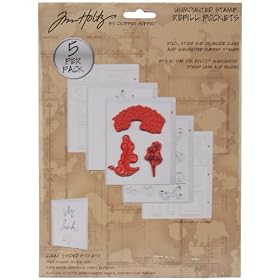 Idea-Ology Unmounted Stamp Binder Refill Pockets 5/Pkg-7"W X 8.5"H X .125"D