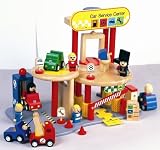 Review Santoys  / Santoys Wooden Painted Car Service Garage