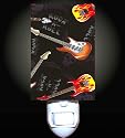 Electric Guitars and Skulls Decorative Night Light