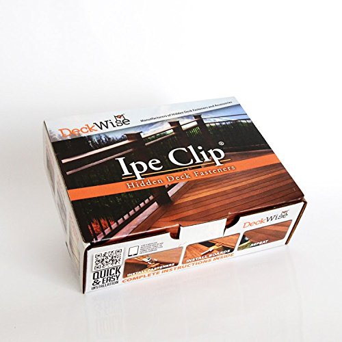 ''DeckWise Ipe Clip Extreme 4 Fastener System 5/32 Spacing Black