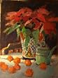 Poinsettia and Clementines