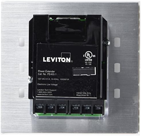 Leviton Power Extender Electronic Low Voltage and Incandescent, 1000 VA At 120VAC 50/60Hz Dimming Control, PE400-10W, White
