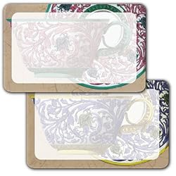 Italianate Teacups - Assorted Adhesive Labels